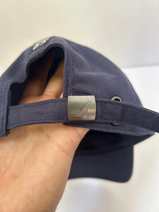 Nautica Embroidered Sail Logo Hat - Navy Blue - Picture 4 of 4